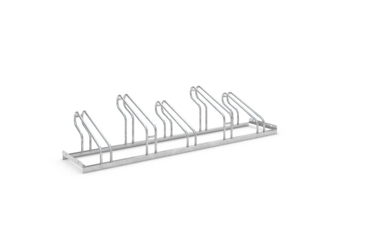 Fahrradbügelparker 1-s.90° verz.Anz.Radstände 5 z.Aufschr.WSM-3