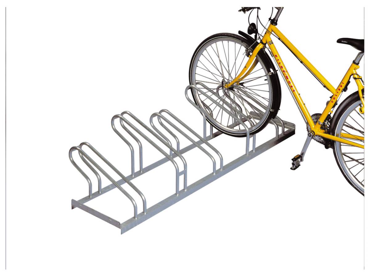 Fahrradbügelparker 1-s.90° verz.Anz.Radstände 5 z.Aufschr.WSM-4