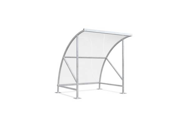Fahrradüberdachung,HxBxT 2290x2090x2180mm,Dach Polycarbonat,Gestell verzinkt