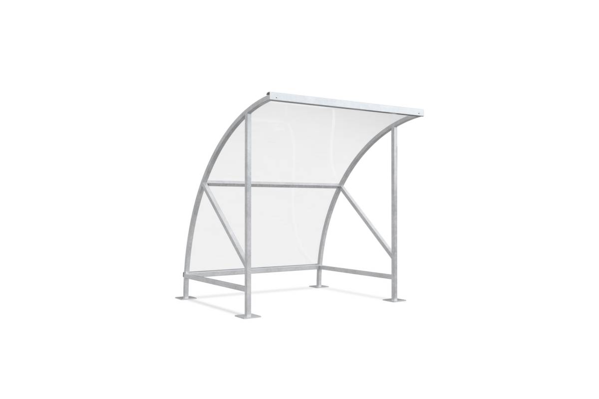 Fahrradüberdachung,HxBxT 2290x2090x2180mm,Dach Polycarbonat,Gestell verzinkt-0