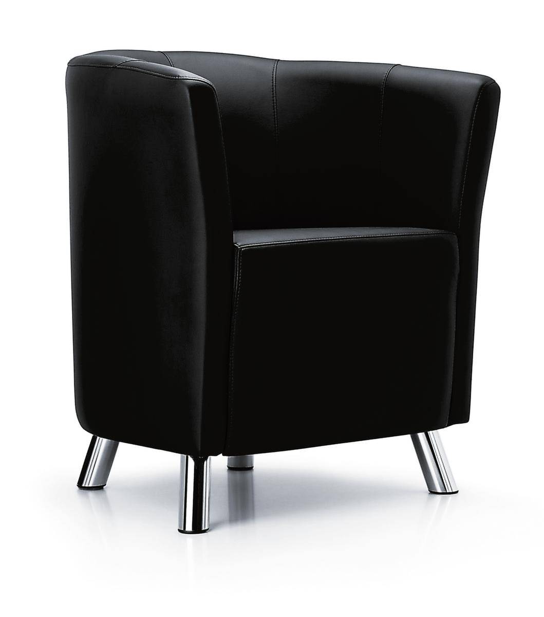 Sessel,Kunstleder schwarz,H 770mm-0