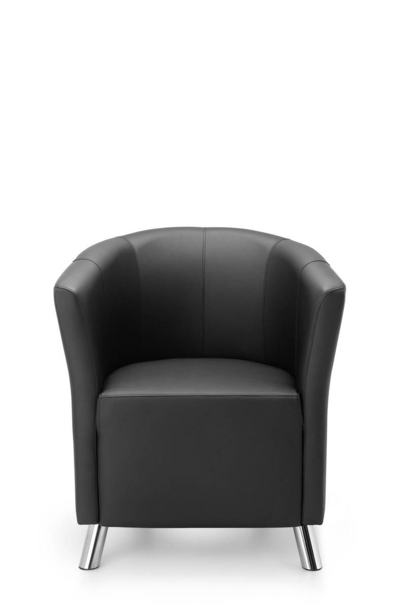 Sessel,Kunstleder schwarz,H 770mm-2