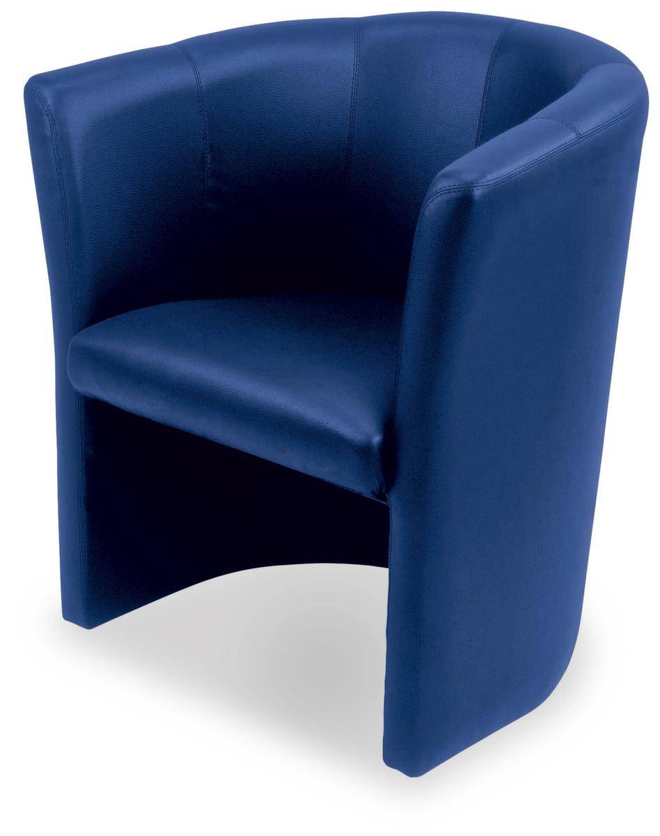 Sessel,1-Sitzer,Leder dunkelblau,HxB 770x690mm-0