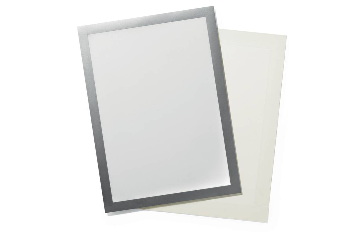Magnetrahmen,DIN A4,silber,m. Klettverschluss-0
