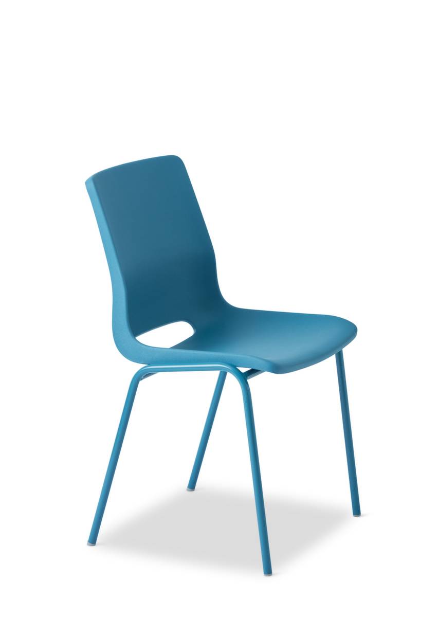 Kunststoffschalenstuhl,4-Fuß teal blue,Sitz PP teal blue-0