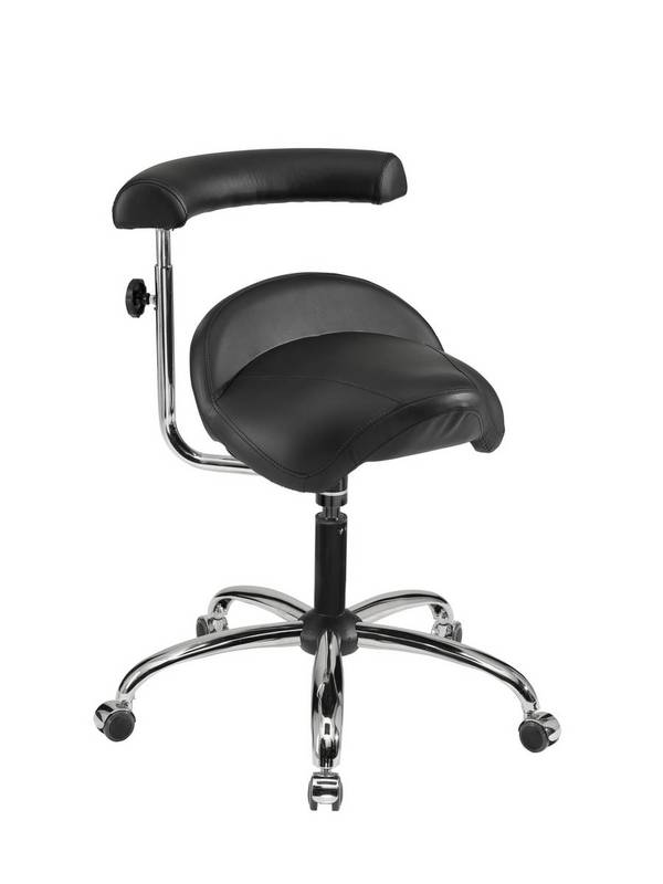 Hocker 9703 A20-29-TR-Comfort-KL4 Rollen Arm schwarz