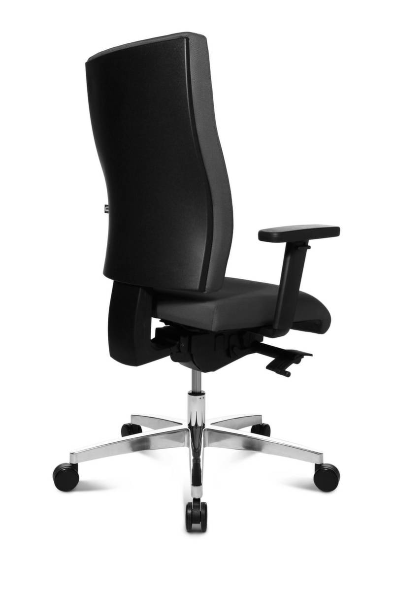 Bürodrehstuhl,Synchronmech.,m. Armlehnen,Sitz Polyester anthrazit,Sitz Stoff anthrazit,Sitz HxBxT 430-520x480x460-510mm-2