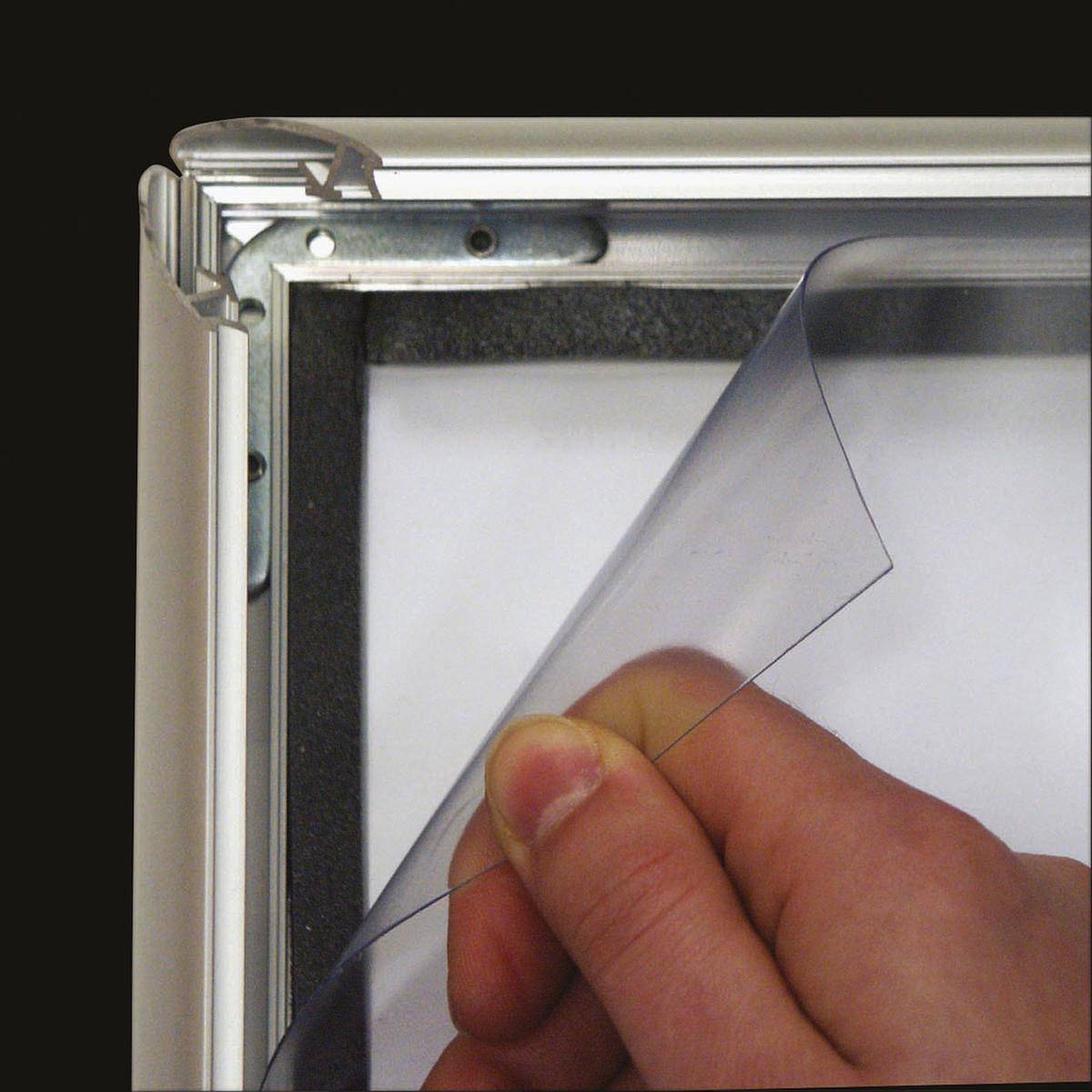 Klapprahmen,HxB 259x346mm,DIN A4,silber,Ecken a. Gehrung,Profil 25mm-3