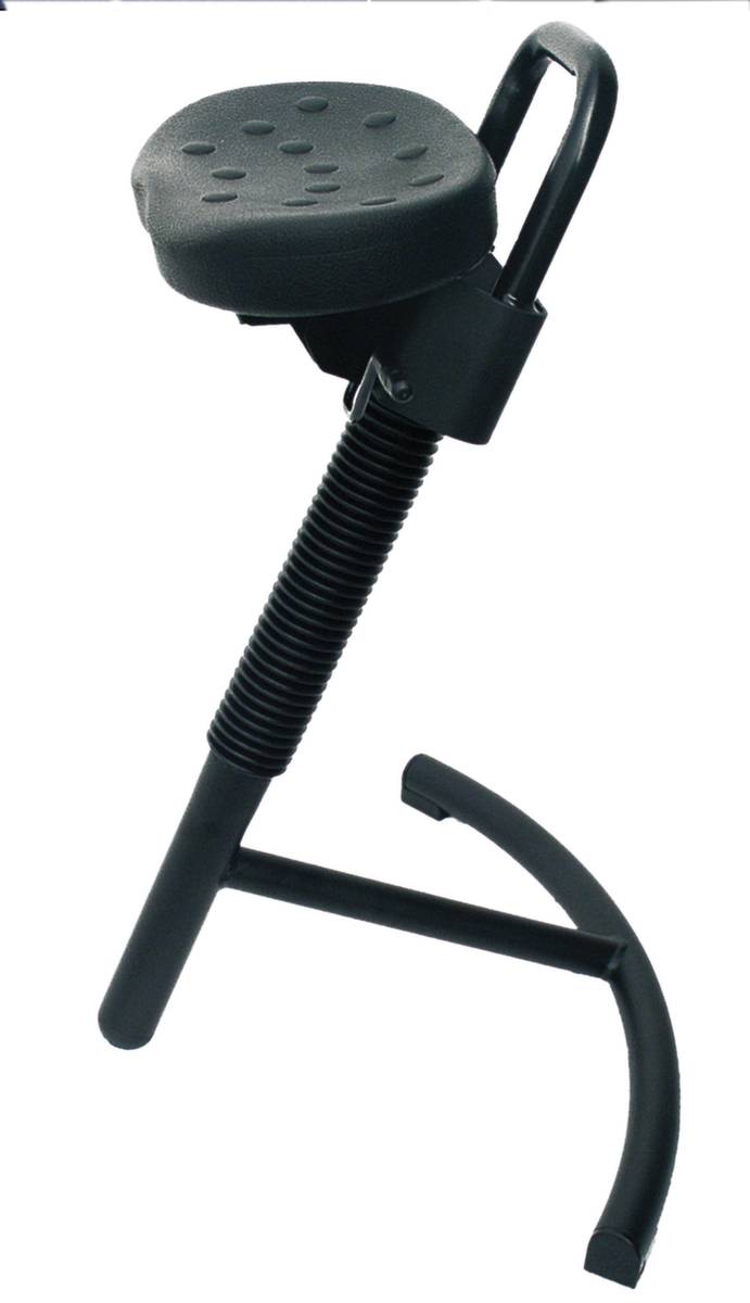 Stehhilfe,Sitz PU-Schaum schwarz,Sitz H 645-825mm,Gestell schwarz-1