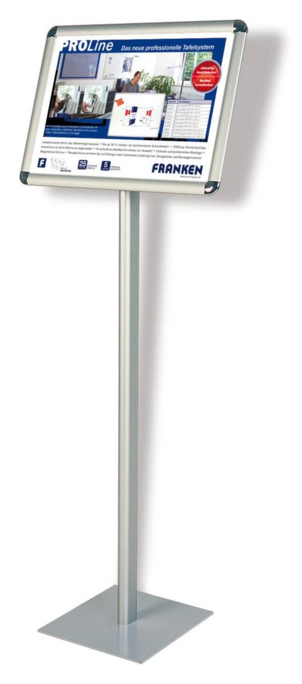 Infodisplay,H 730mm,Rahmen,Rahmen Alu,Gestell silber