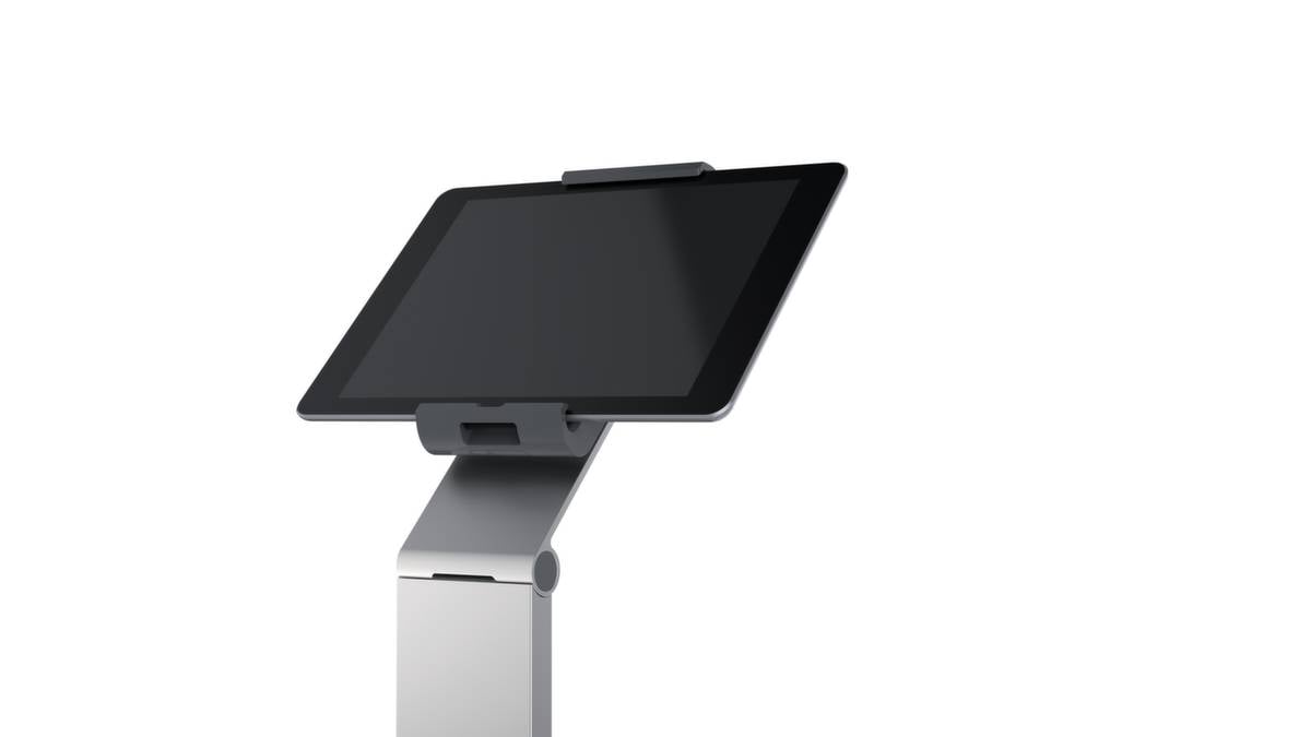 Tablet-Ständer,HxBxT 1215x270x270mm,USB-Anschlusskabel,grau-1