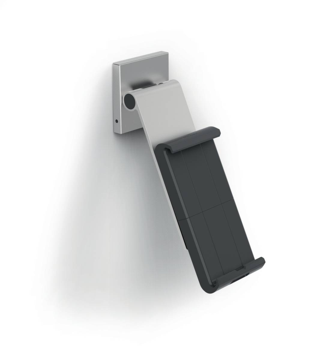 Tablet-Wandhalterung,HxBxT 65x80x270mm,Tragarm,schwarz,Gestell metallic-silber-0