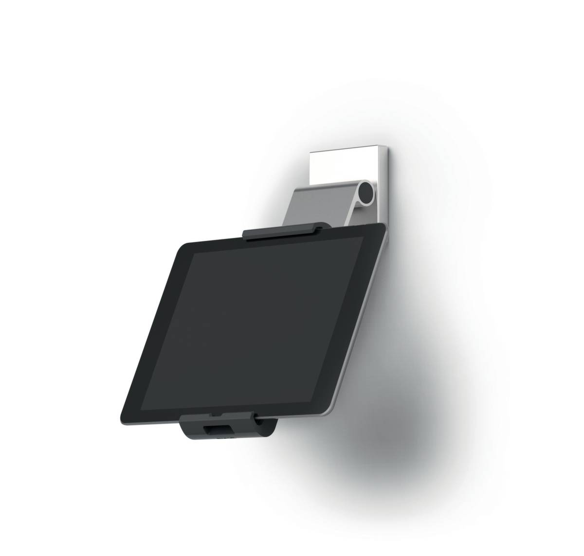 Tablet-Wandhalterung,HxBxT 65x80x270mm,Tragarm,schwarz,Gestell metallic-silber-1
