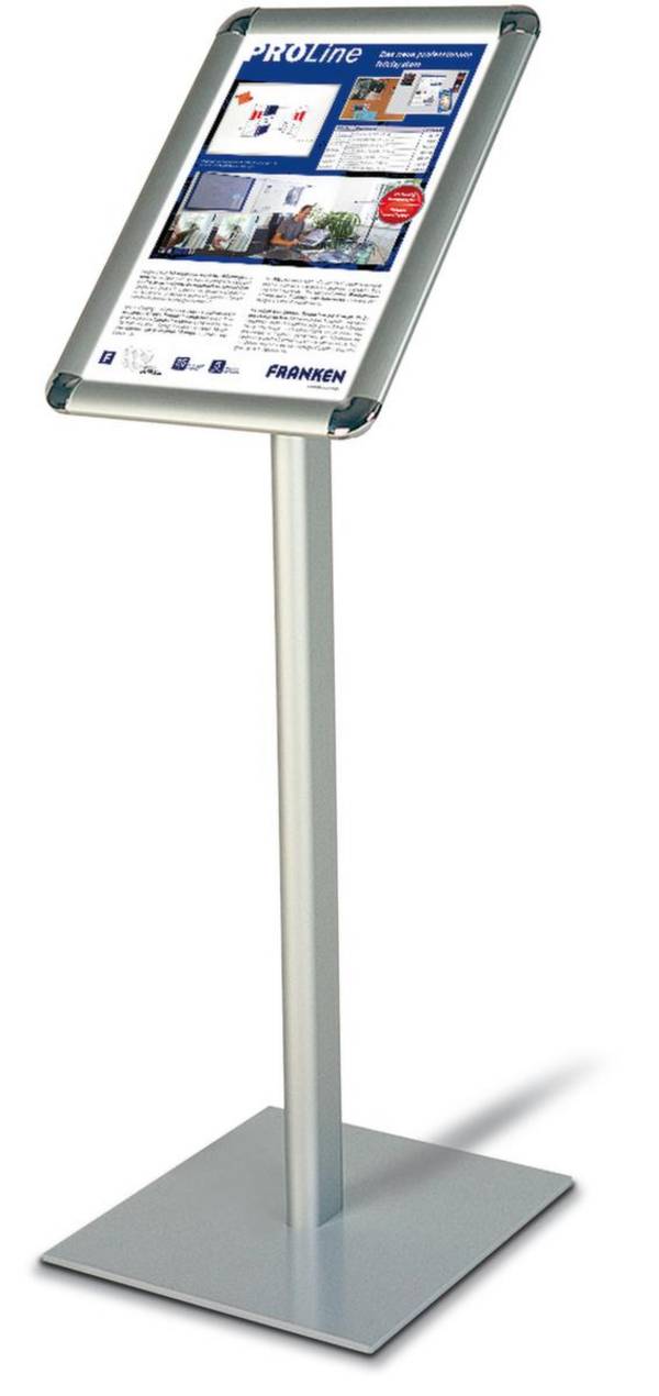 Infodisplay,H 800mm,Rahmen,Rahmen Alu,Gestell silber
