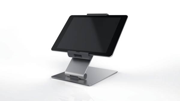 Tablet-Tischständer,HxBxT 242x155x183mm,Gestell metallic-silber