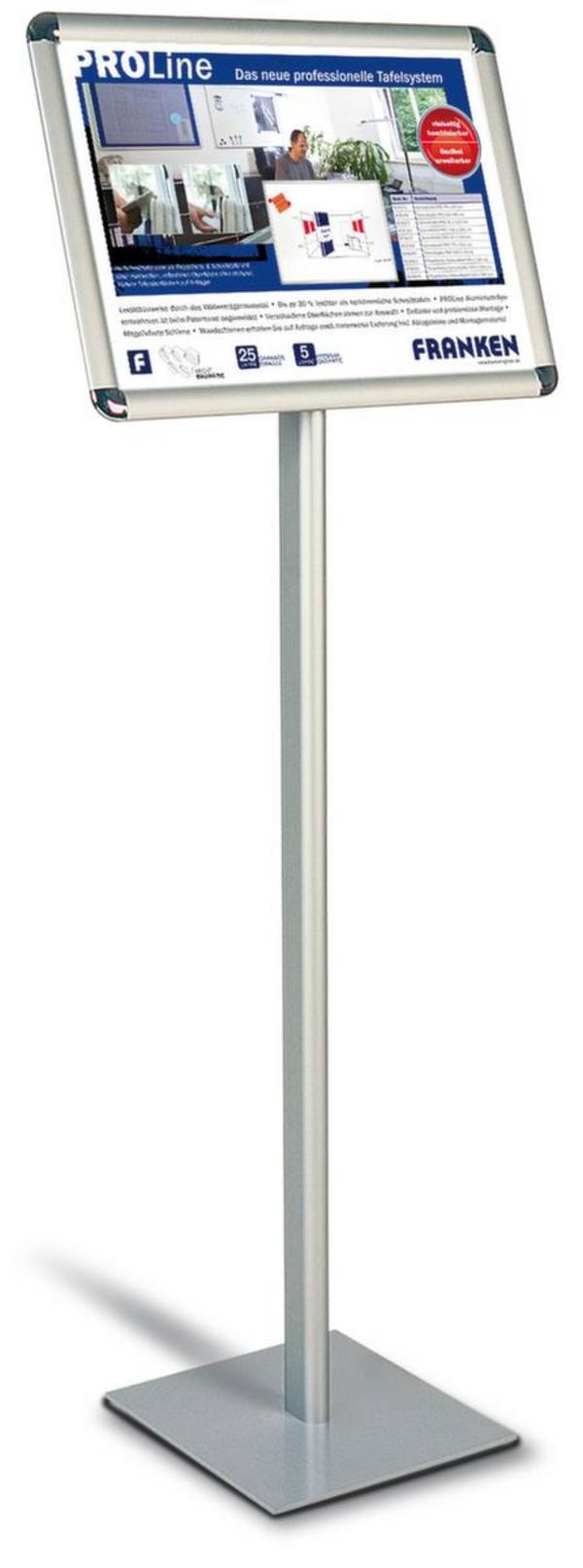 Infodisplay,H 1200mm,Rahmen,Rahmen Alu,Gestell silber