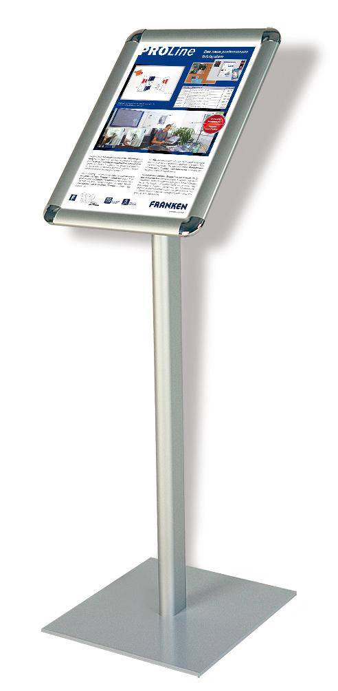 Infodisplay,H 1250mm,Rahmen,Rahmen Alu,Gestell silber-0