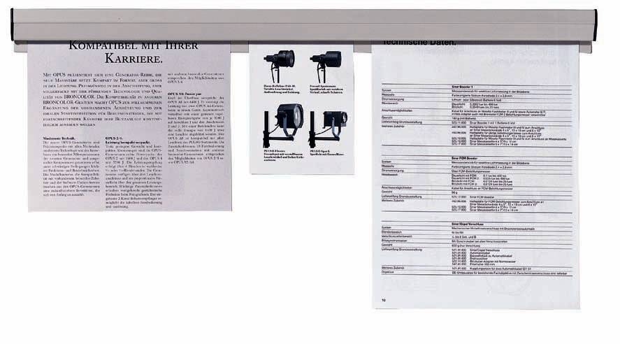 Papierklemmschiene 50cm +Montageset-2