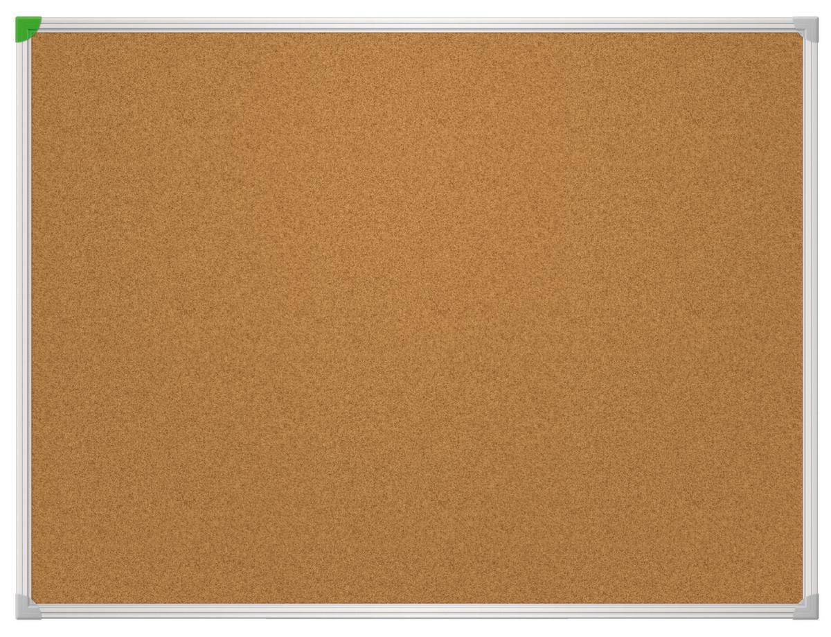 Pinntafel,HxB 600x800mm,Tafel Kork,braun,pinnbar,Rahmen Alu silber-1
