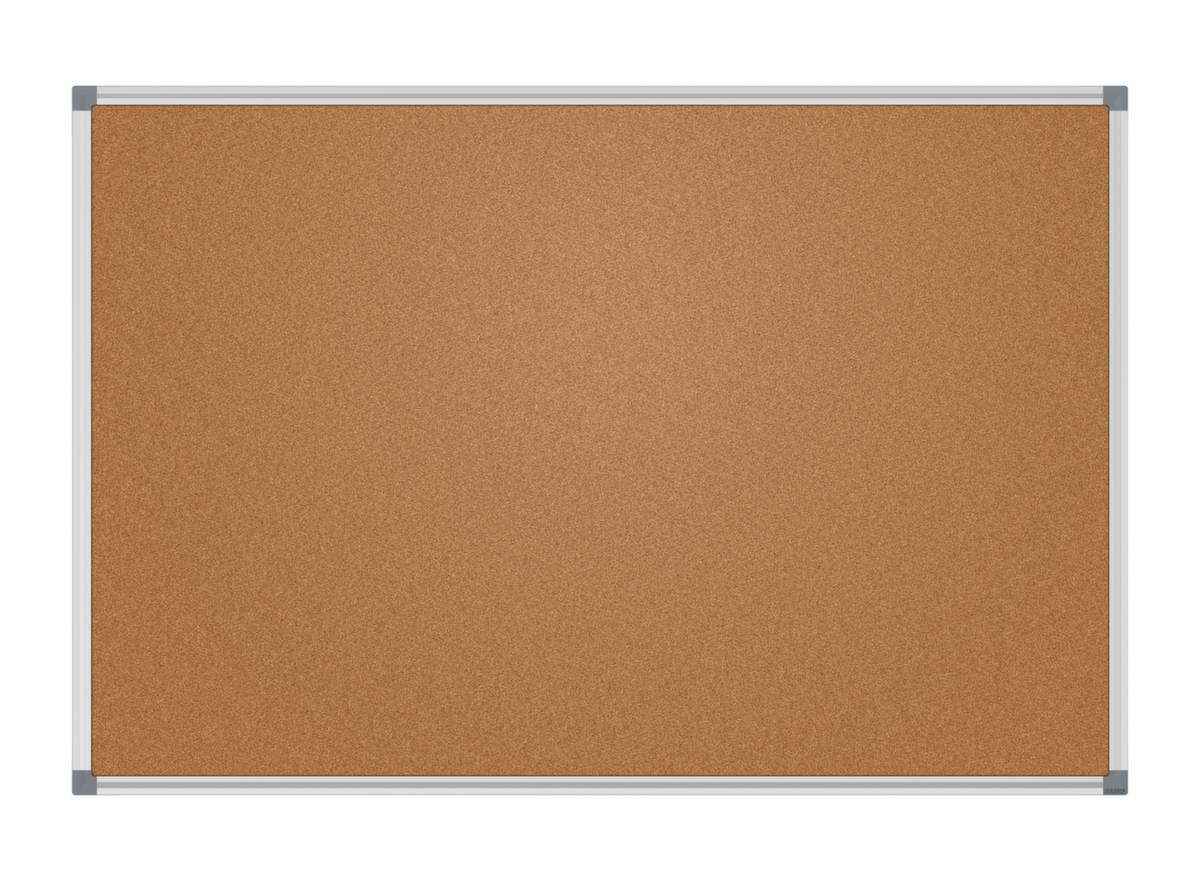Pinntafel,HxB 600x900mm,Tafel Kork,braun,pinnbar,Rahmen Alu silber-0