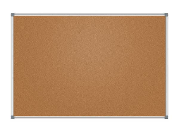 Pinntafel,HxB 600x900mm,Tafel Kork,braun,pinnbar,Rahmen Alu silber