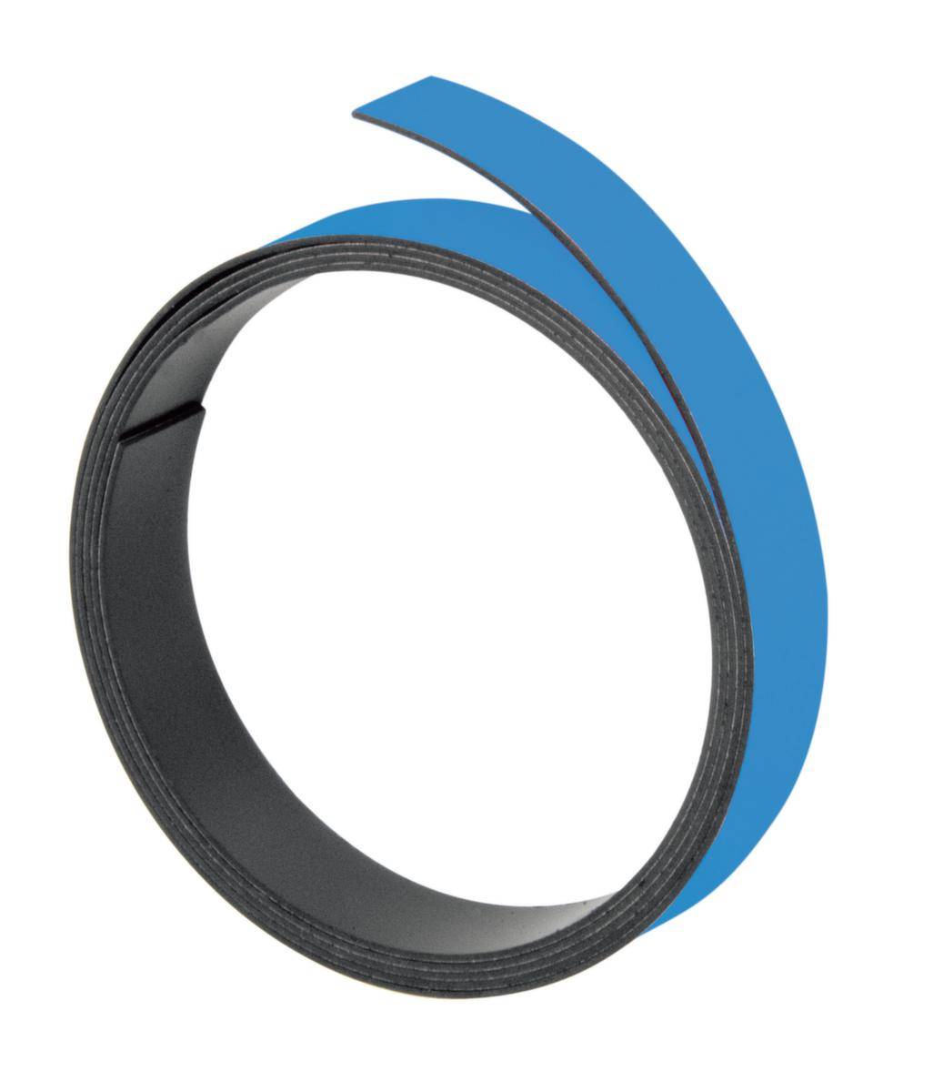 Magnet-Haftband,LxB 1000x20mm,beschriftbar,hellblau