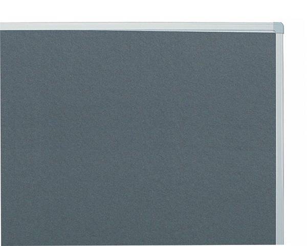 Moderationstafel X-tra line 120x150cm Filz grau-1
