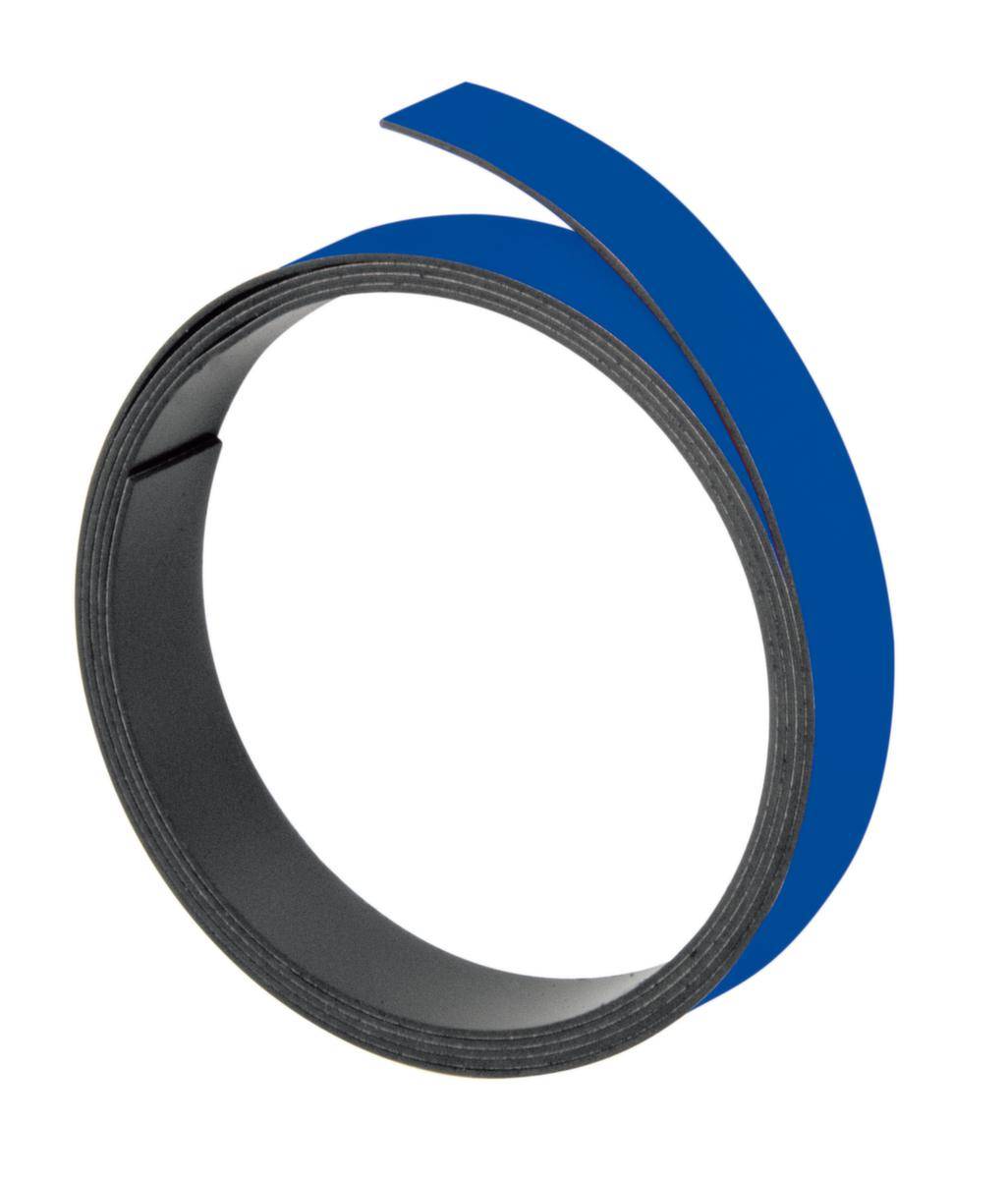 Magnet-Haftband,LxB 1000x15mm,beschriftbar,blau-0