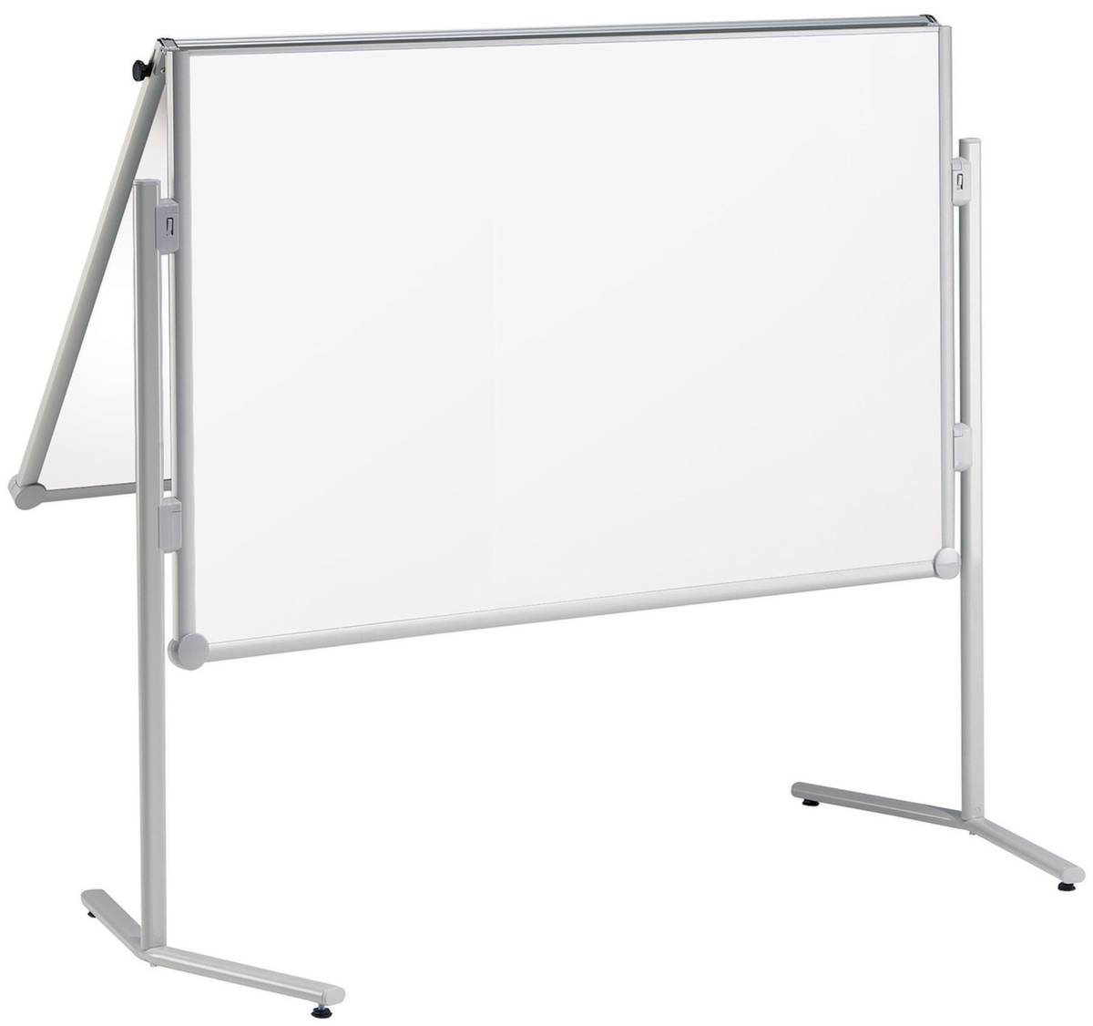 Moderationstafel,HxB 1950x1200mm,Tafel HxB 1500x1200mm,Tafel Papier,weiß,pinnbar,klappbar,m. Zubehörset-0