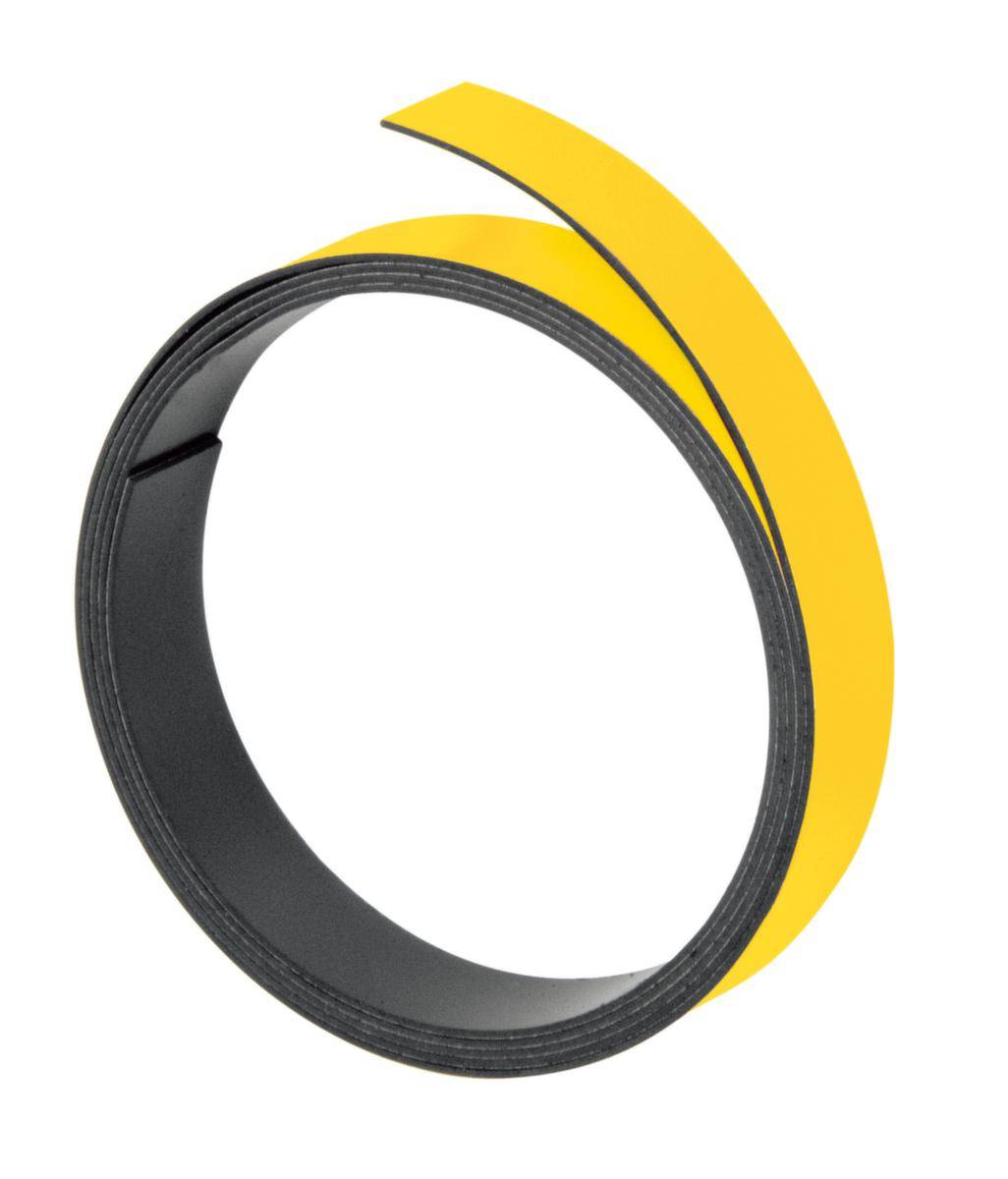 Magnet-Haftband,LxB 1000x20mm,beschriftbar,gelb-0