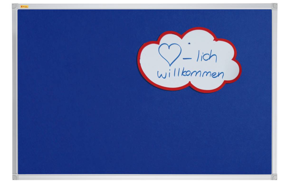 Pinnwand X-tra!Line 90x60cm Filz blau-2