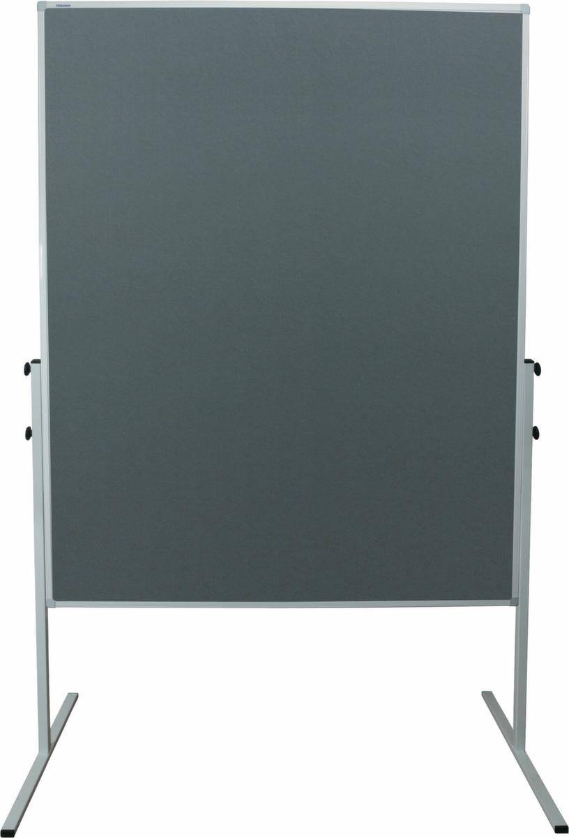 Moderationstafel X-tra line 120x150cm Filz grau-2