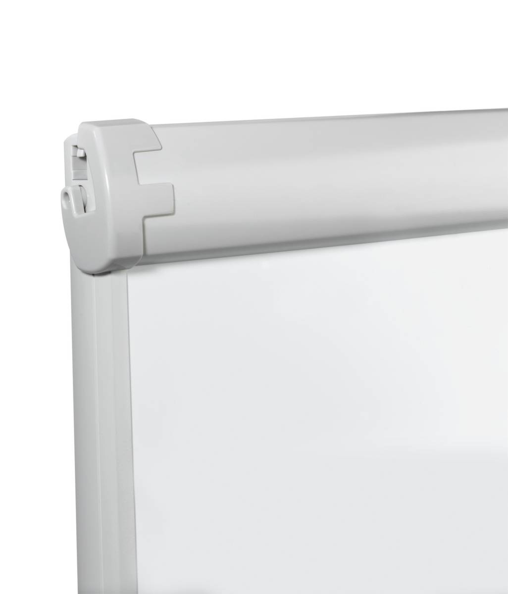 Flipchart,H 1820-2000mm,Tafel HxB 950x670mm,magnethaftend,m. 2 Papierhalter,Ablageschale,Gestell hellgrau,5 Rollen-4