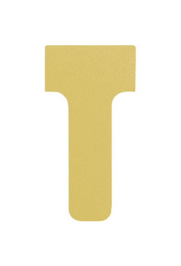 Beschriftungsschild,T-Form,LxB 55x30mm,Karton,gelb