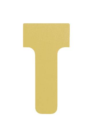 Beschriftungsschild,T-Form,LxB 55x30mm,Karton,gelb-0