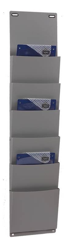 Büroplaner,6 Fächer,HxB 900x210mm,Ablage(n) PP,anthrazit-0