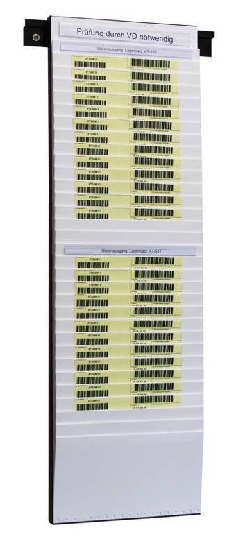 Planungstafel,32 Fächer,HxB 795x250mm,Ablage(n) PVC,weiß-0