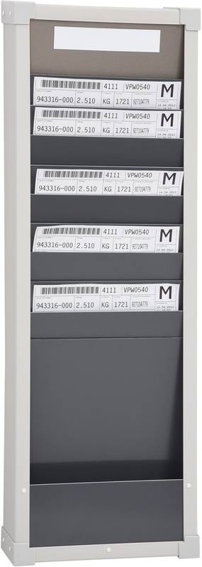 Kartensortiertafelsystem 10 Fächer Höhe 750 mm mit 1 Reihe. Eichner Organisation 47823449-5