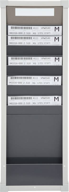 Kartensortiertafelsystem 10 Fächer Höhe 750 mm mit 1 Reihe. Eichner Organisation 47823449-6