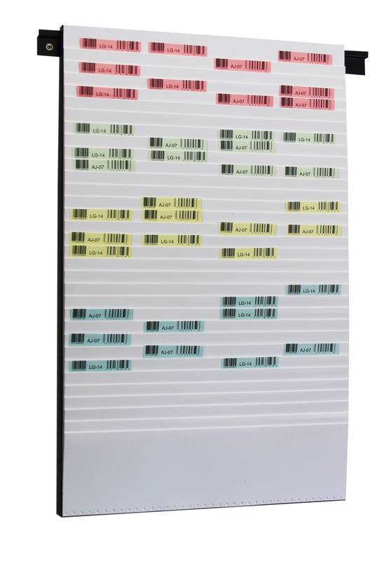 Planungstafel,32 Fächer,HxB 795x500mm,Ablage(n) PVC,weiß