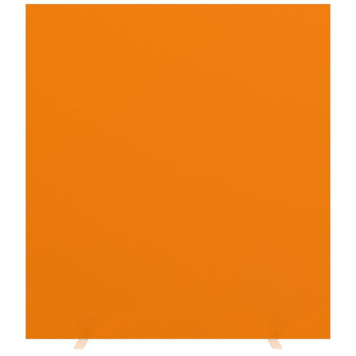 Trennwand,f. Trennwand,Textil,HxB 1740x1600mm,Wand Stoff,orange,Gestell weiß,Füße-0