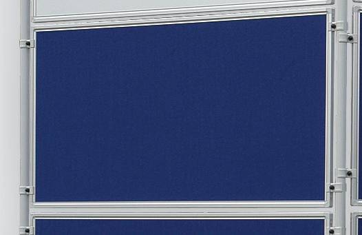 Präsentations-Stellwand 60x120 cm blau/Filz-6