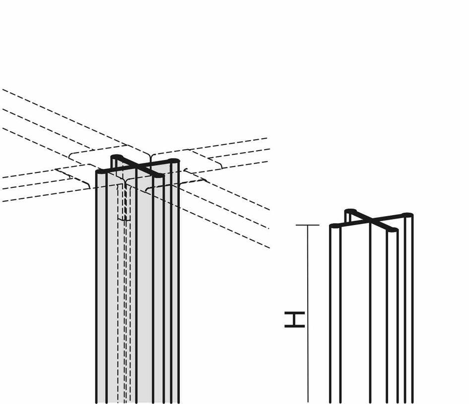 Winkelverbindung 4x90°,H 400mm-1