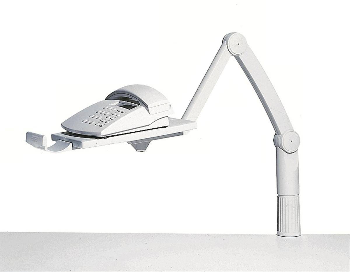 Telefonschwenkarm,BxT 185x260mm,Kunststoff,lichtgrau-0