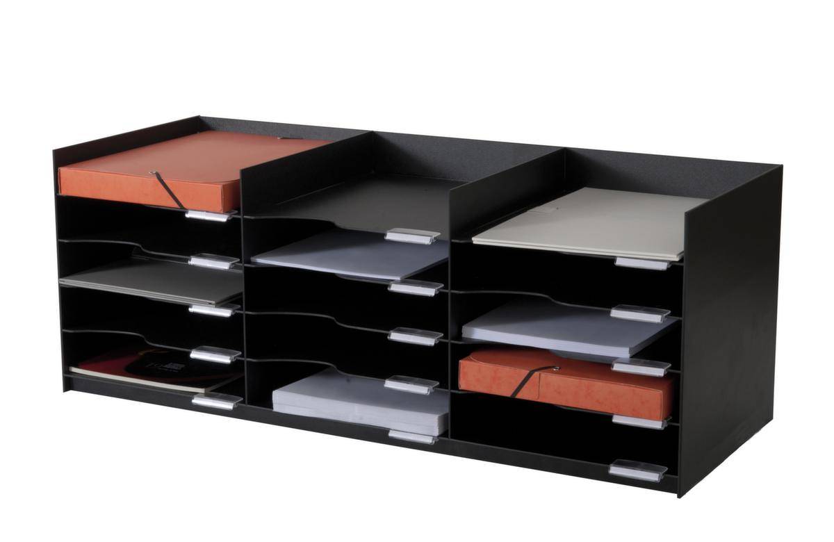Formularbox,15xDIN A4,HxBxT 313x857x327mm,Polystyrol,schwarz-0
