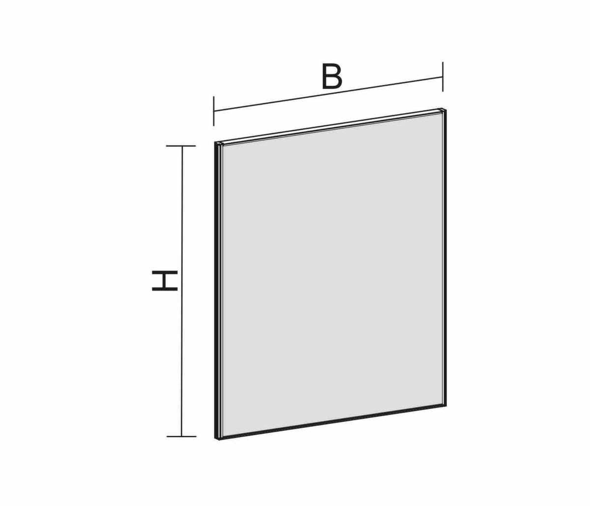 Schallabsorbierende Stellwand,HxBxT 1400x1200x41mm,Wand Stoff,rot-1