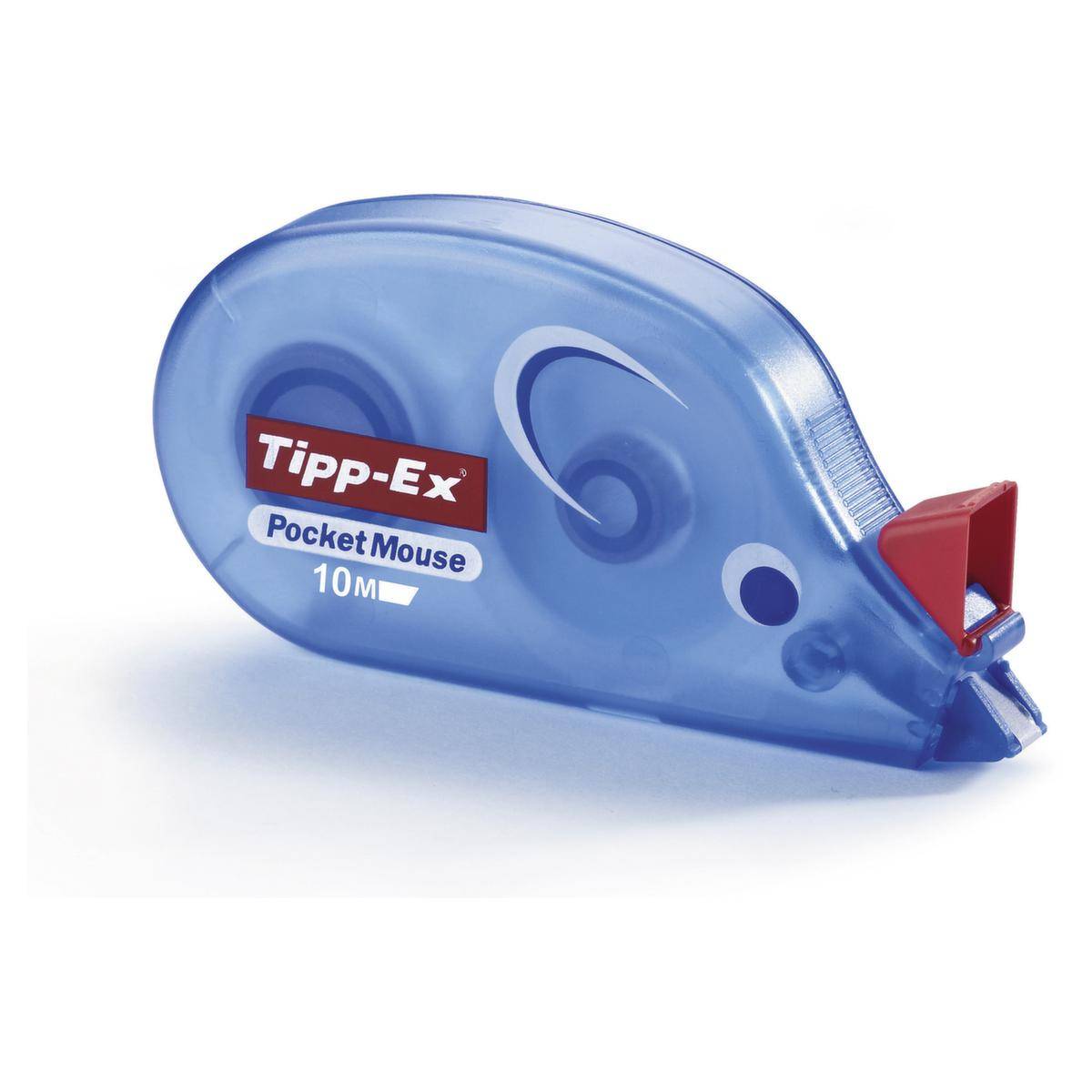Korrekturroller,Band LxB 10mx4,2mm,Gehäuse blau transparent-0