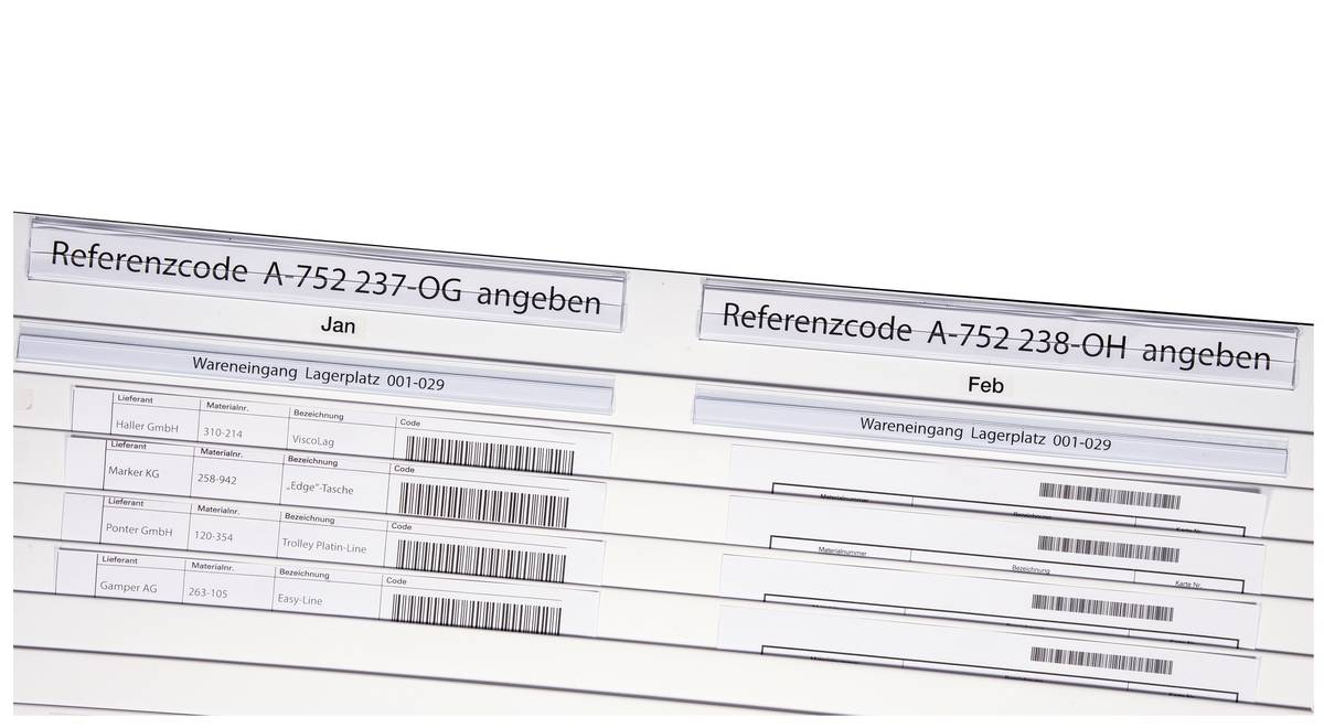 Klarsichtleiste,f. Planungstafel,Rückseite selbstklebend,transparent,HxL 23x220mm-1