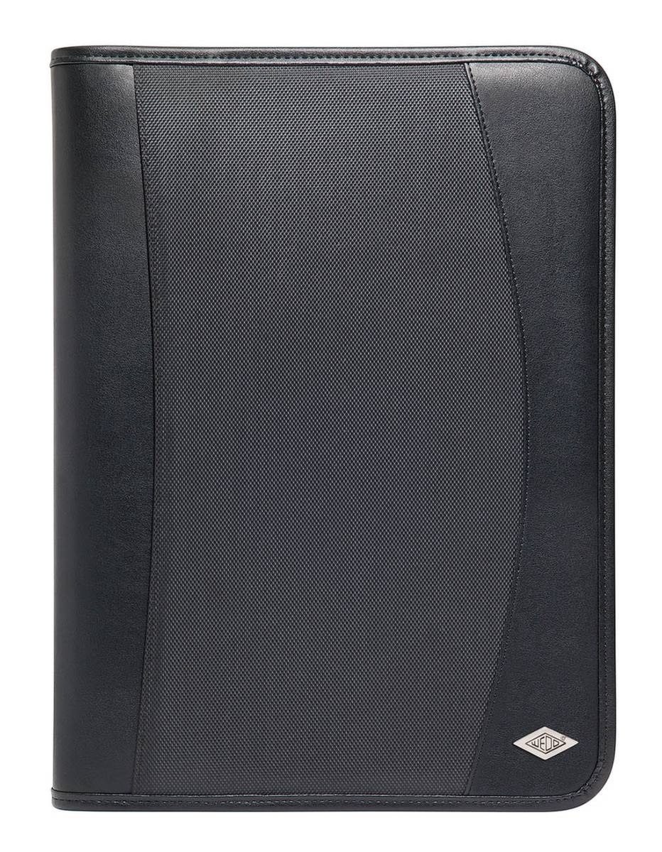 Tablet-Organizer,f. 10" Tablet,HxBxT 50x280x370mm,m. Präsentationsständer,Block,4-Ring-Mechanik,Schlaufen,schwarz-1
