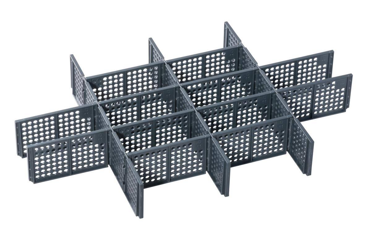 Trennstege,3 Querteiler,12kurze Trennstege,Kunststoff,anthrazit-0